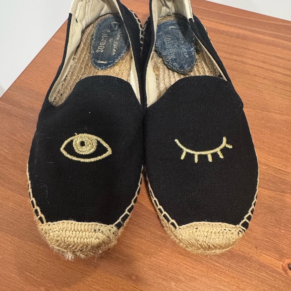 Jason Polan x Soludos Black "Wink" Espadrilles | Women's 8.5‎ - Picture 2 of 6